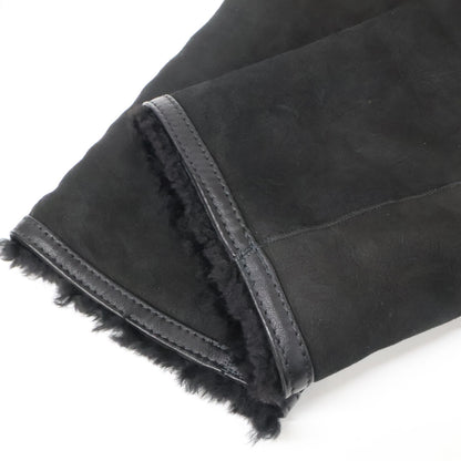 MANZONI Shearling Lamb Coat Black Size 44