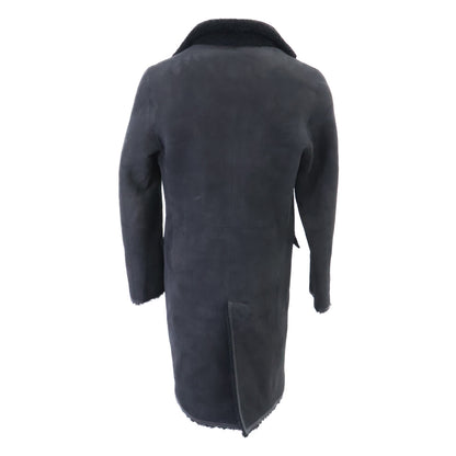 MANZONI Shearling Lamb Coat Black Size 44