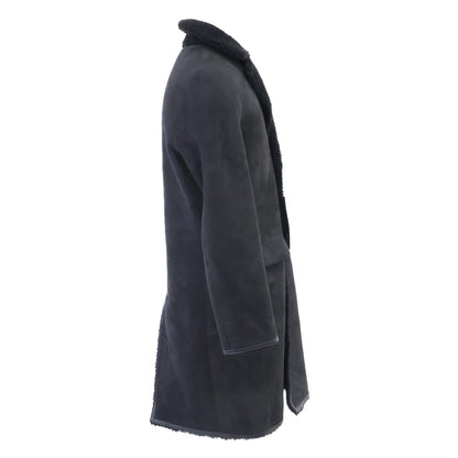 MANZONI Shearling Lamb Coat Black Size 44