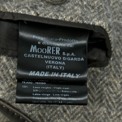 COATS MILANO Gray Wool Herringbone Chester Coat Size 50