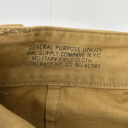 RRL Beige Military Shorts Size 29