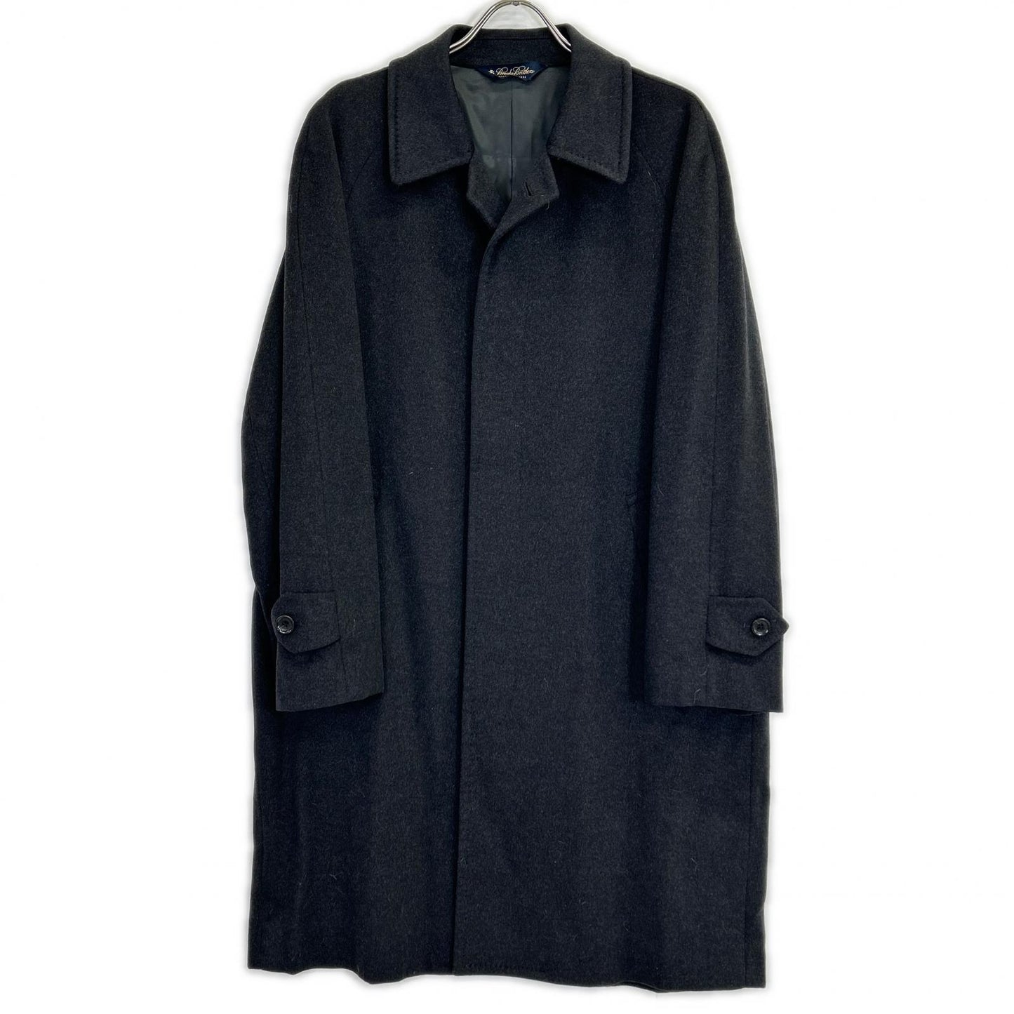 BrooksBrothers Gray Cashmere Bal Collar Coat Size 38