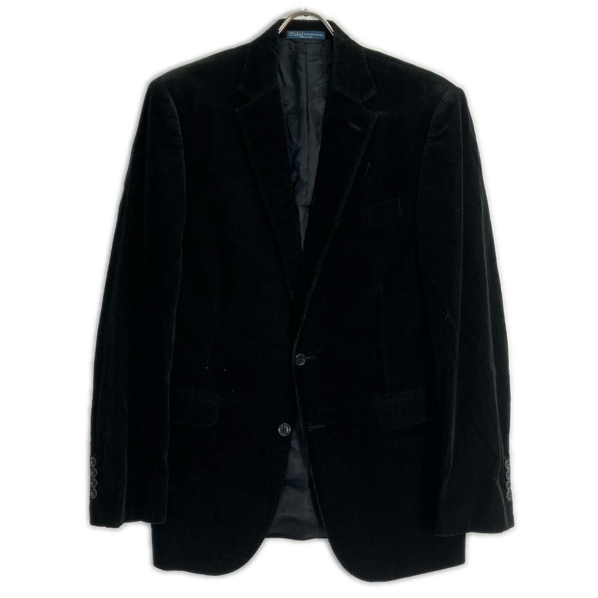 POLO RALPH LAUREN Black Corduroy 2B Jacket Size 40
