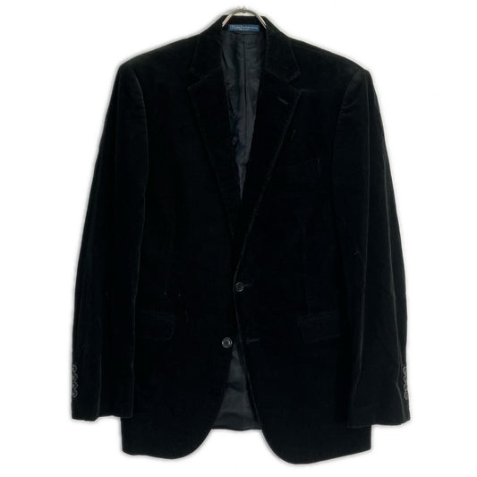POLO RALPH LAUREN Black Corduroy 2B Jacket Size 40