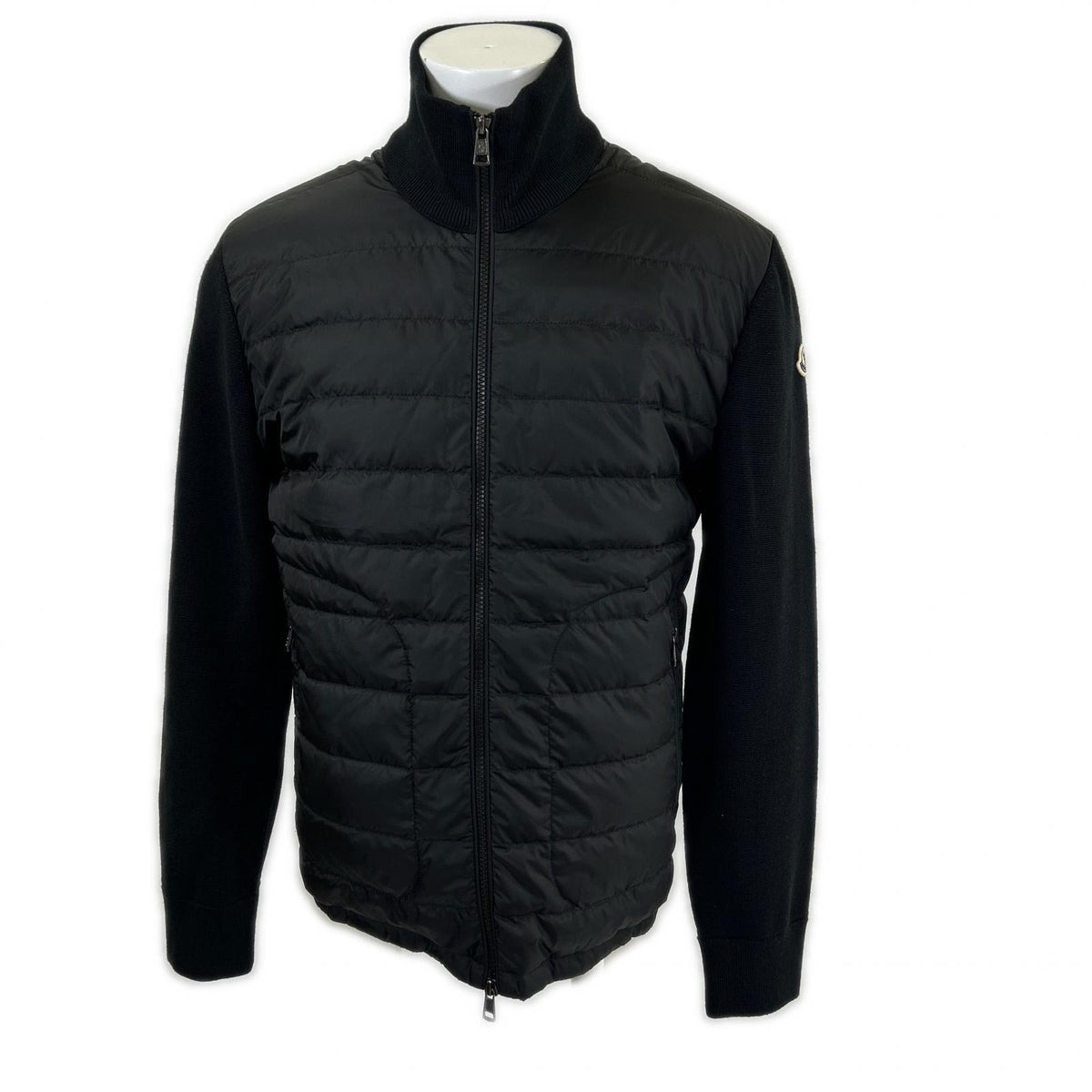 MONCLER 2025 CARDIGAN TRICOT Knit/Nylon Jacket Black Size L