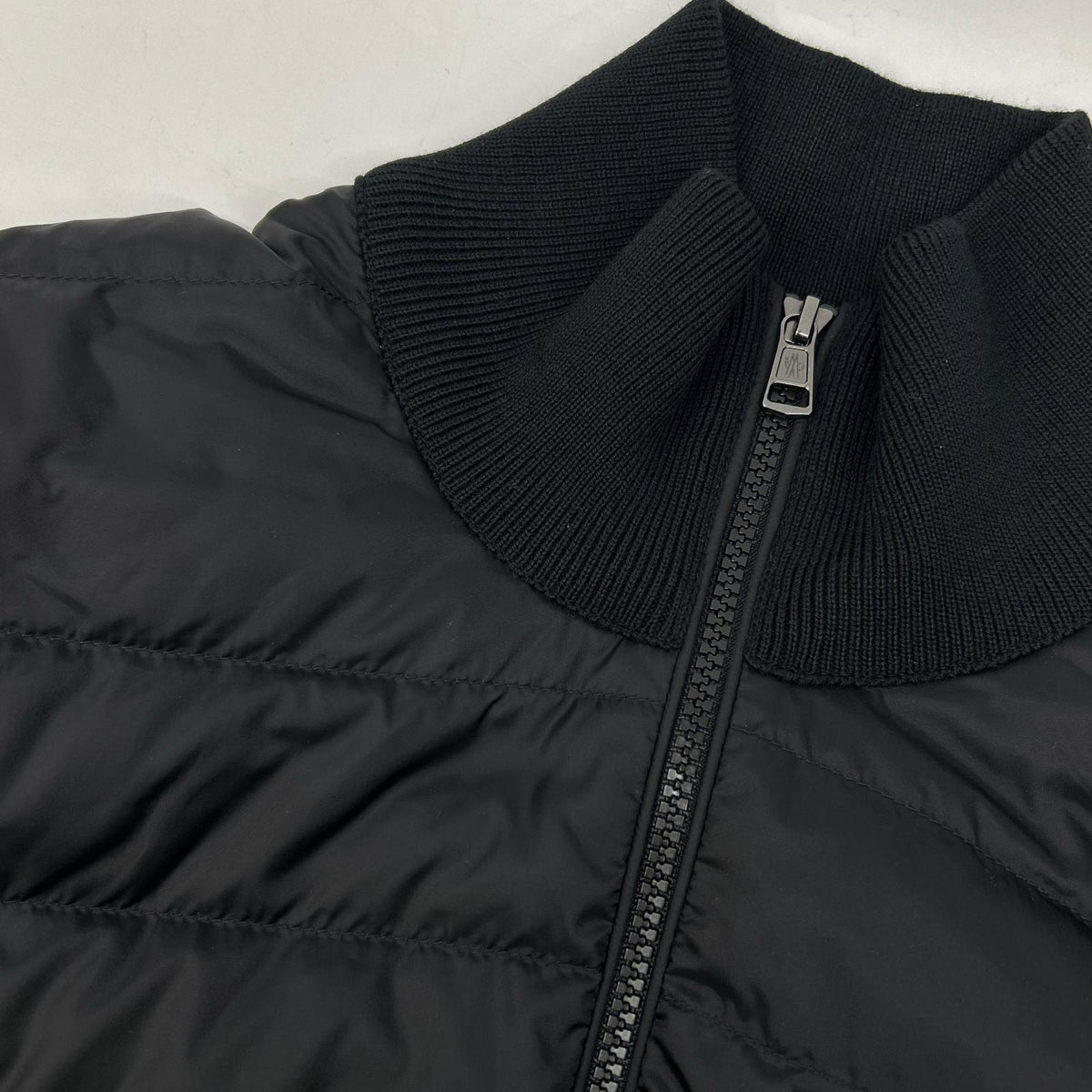 MONCLER 2025 CARDIGAN TRICOT Knit/Nylon Jacket Black Size L