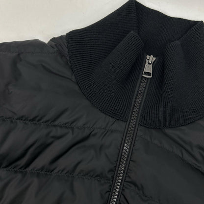 MONCLER 2025 CARDIGAN TRICOT Knit/Nylon Jacket Black Size L