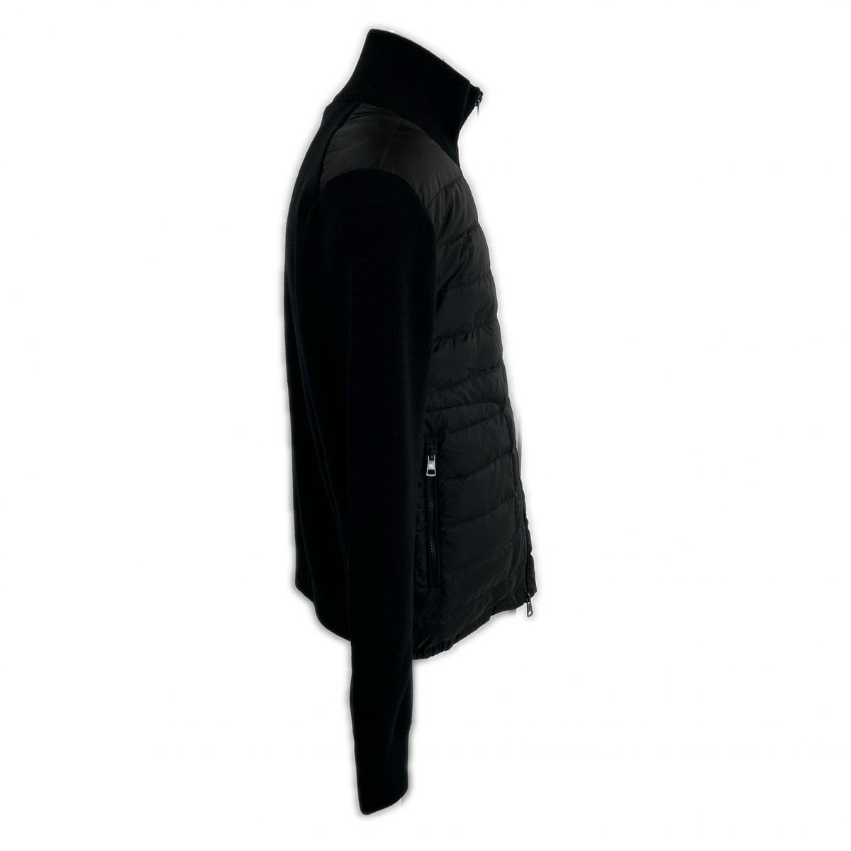 MONCLER 2025 CARDIGAN TRICOT Knit/Nylon Jacket Black Size L