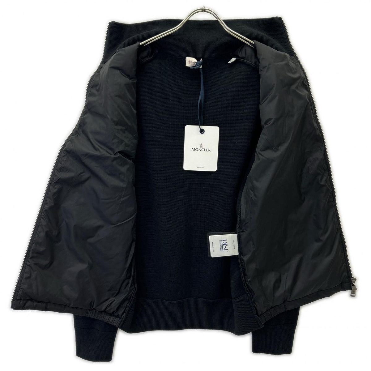 MONCLER 2025 CARDIGAN TRICOT Knit/Nylon Jacket Black Size L
