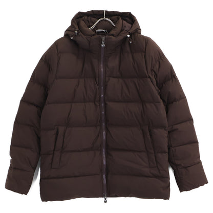 PYRENEX SPOUTNIC Hooded Down Jacket Seal Brown Size L