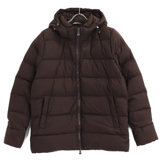 PYRENEX SPOUTNIC Hooded Down Jacket Seal Brown Size L