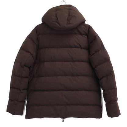 PYRENEX SPOUTNIC Hooded Down Jacket Seal Brown Size L