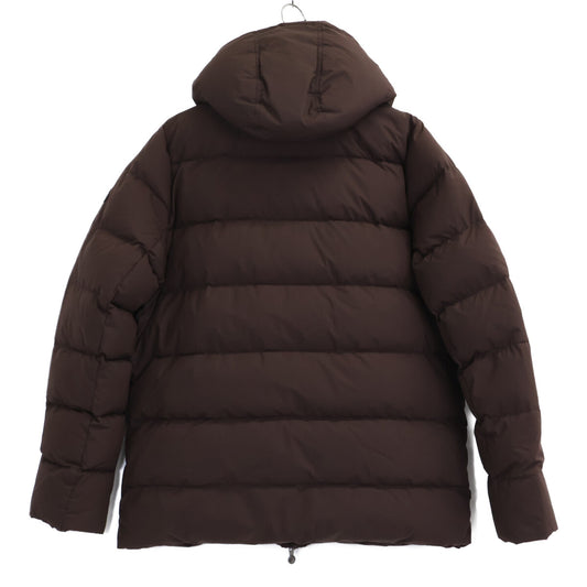PYRENEX SPOUTNIC Hooded Down Jacket Seal Brown Size L