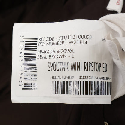 PYRENEX SPOUTNIC Hooded Down Jacket Seal Brown Size L