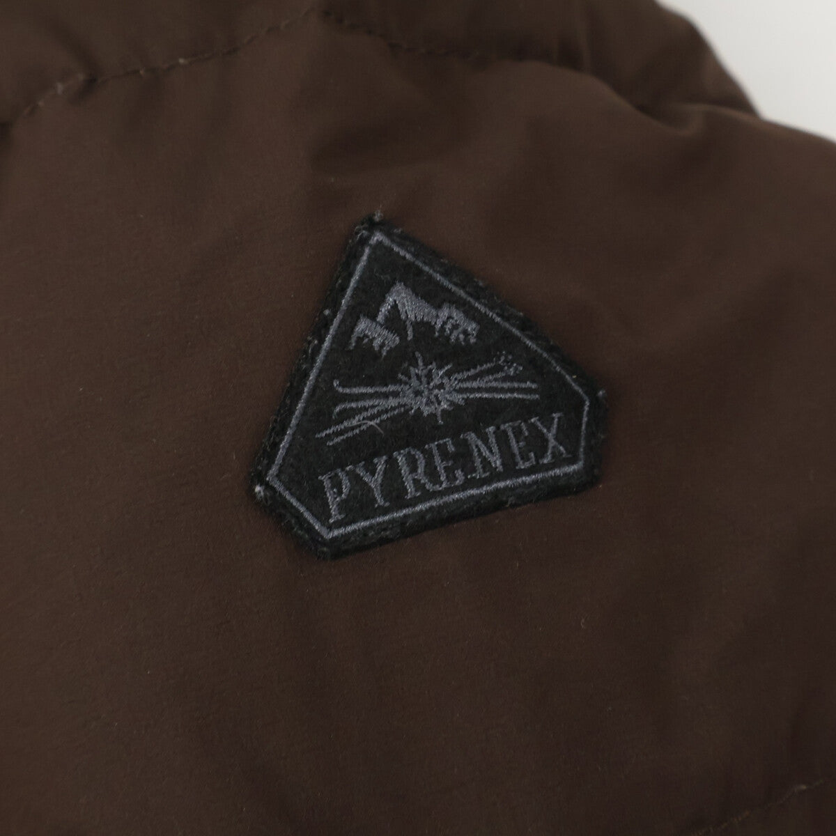 PYRENEX SPOUTNIC Hooded Down Jacket Seal Brown Size L