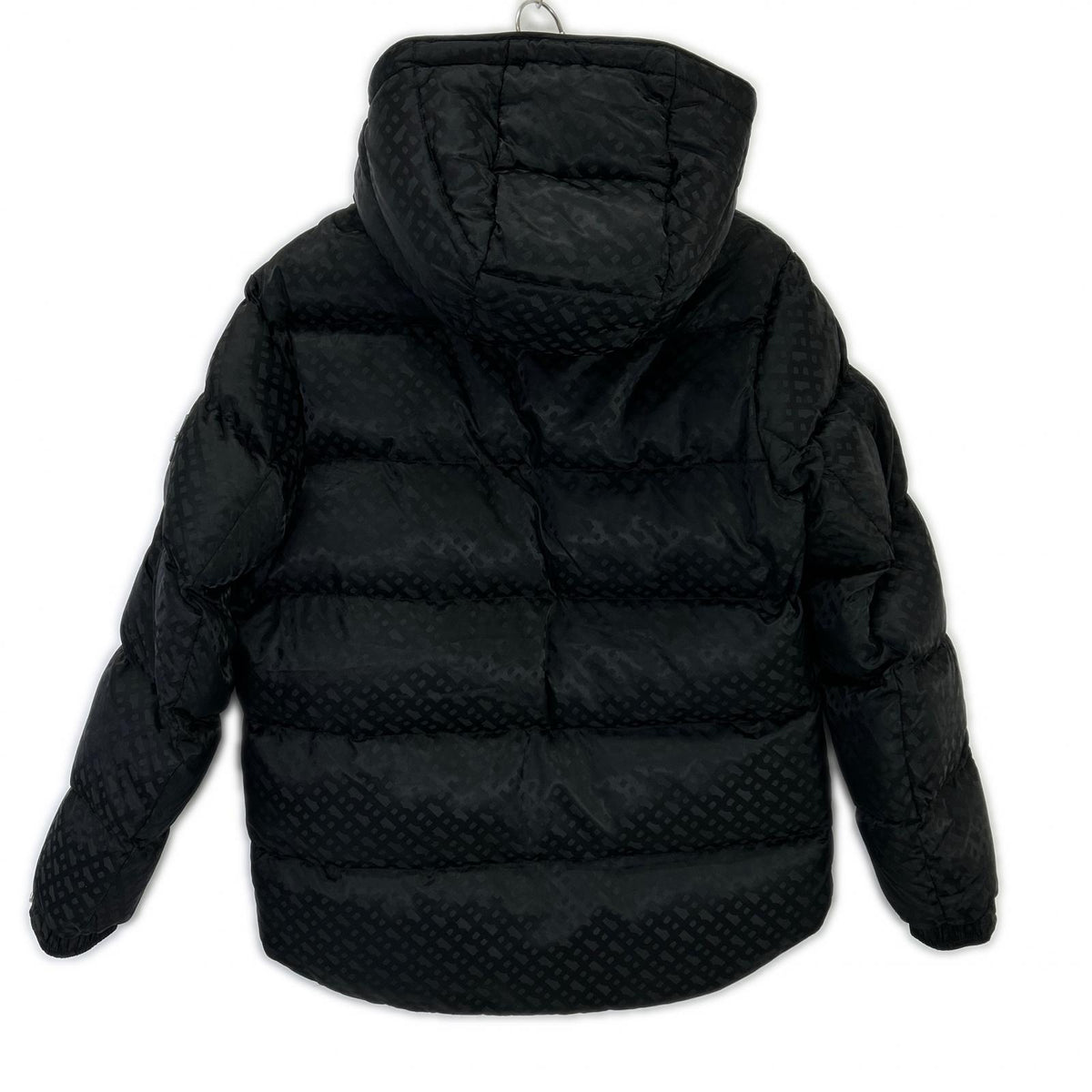 HUGOBOSS Black Monogram Padded Nylon Jacket Size 46