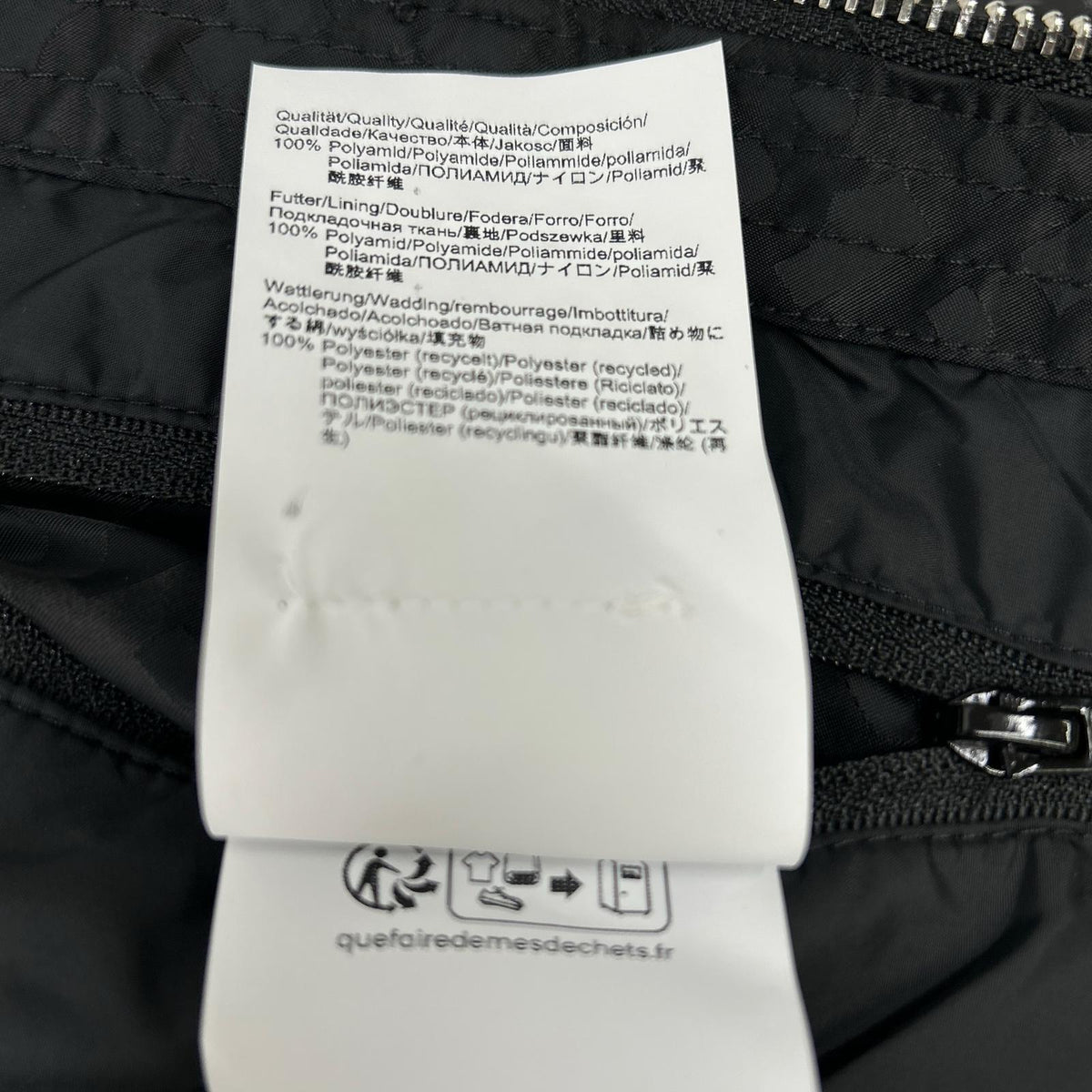 HUGOBOSS Black Monogram Padded Nylon Jacket Size 46