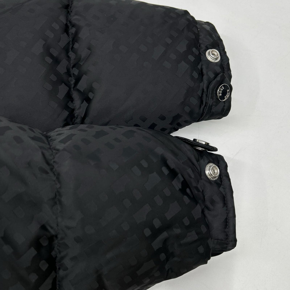 HUGOBOSS Black Monogram Padded Nylon Jacket Size 46