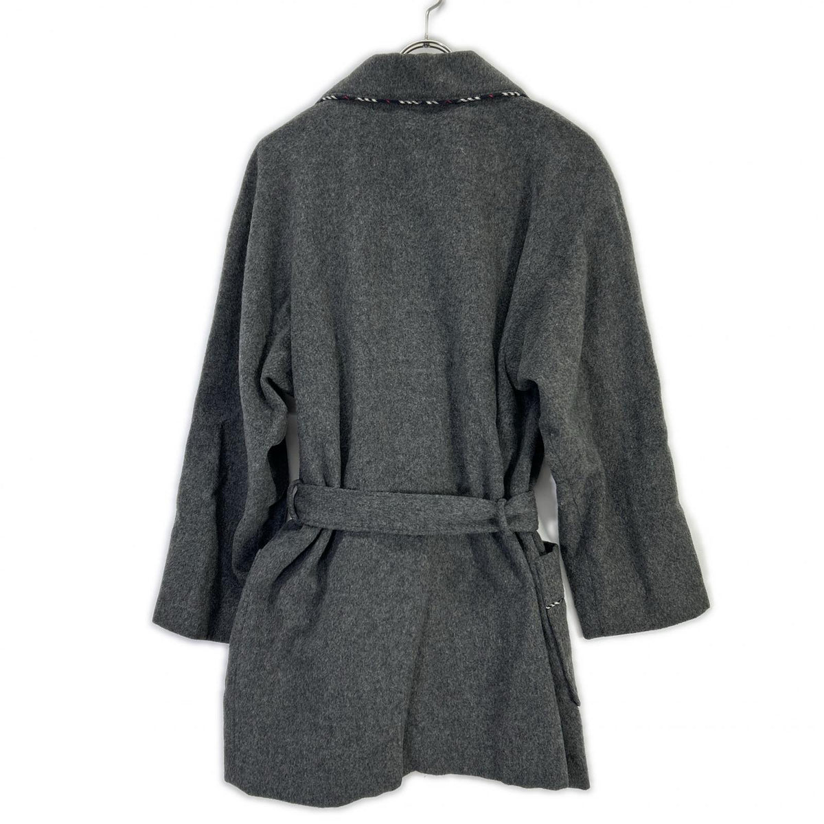 Burberry LONDON Gray Wool Cashmere Blend Gown Coat Size M