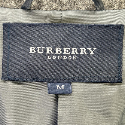 Burberry LONDON Gray Wool Cashmere Blend Gown Coat Size M