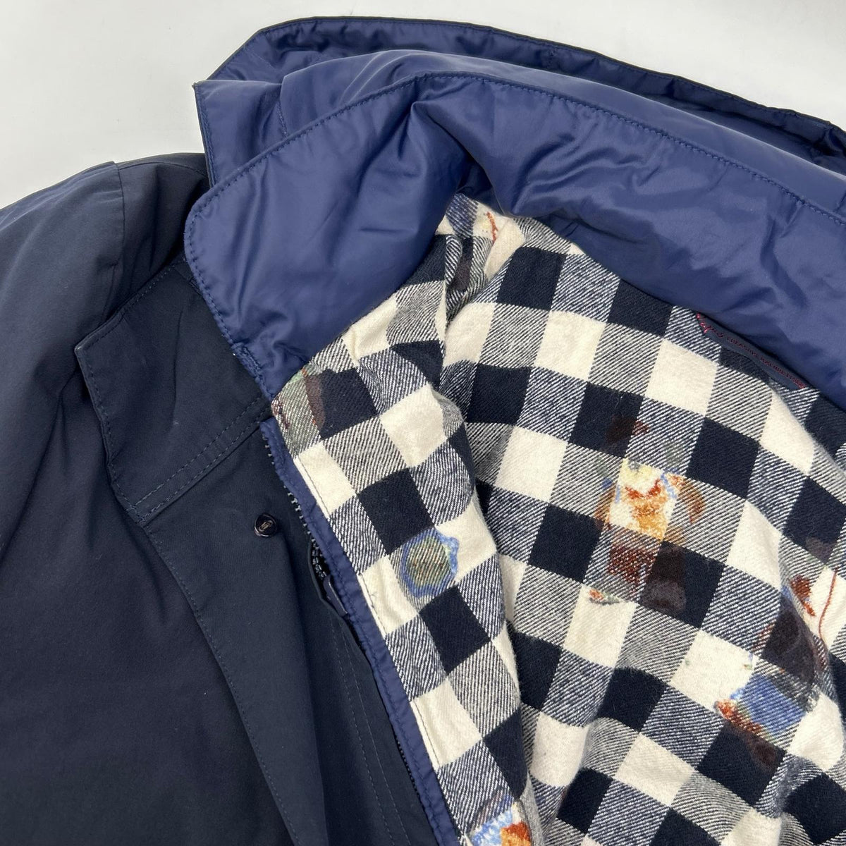 Papas Navy Down-Liner Polyester Jacket Size 48