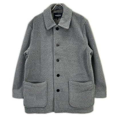 Papas Gray Polartec Heavy Boa Fleece Half Coat Size L