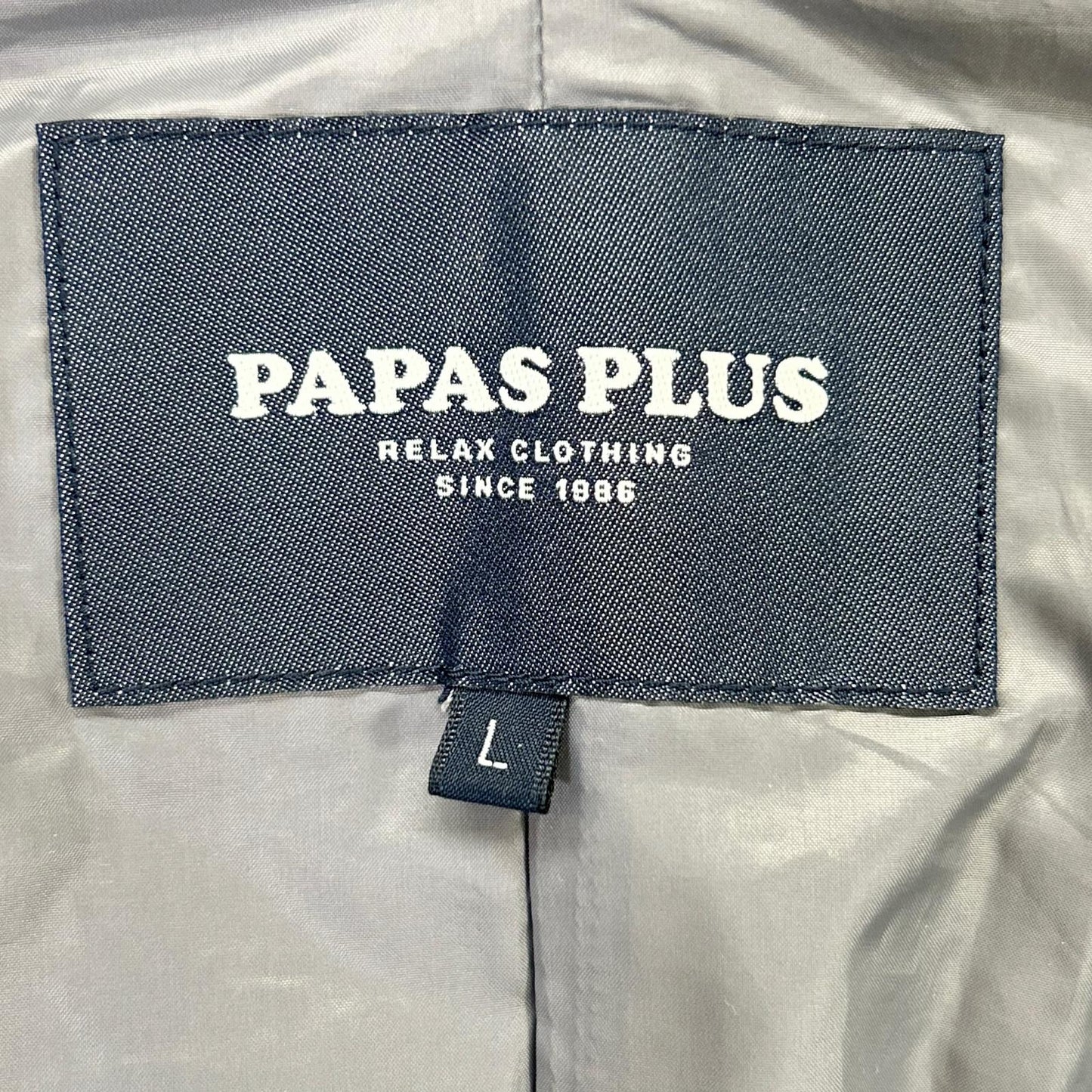 Papas Gray Polartec Heavy Boa Fleece Half Coat Size L