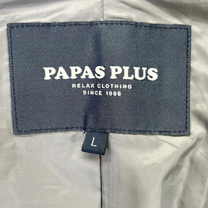 Papas Gray Polartec Heavy Boa Fleece Half Coat Size L