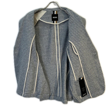 HUGOBOSS Blue Jersey Jacket Size 50