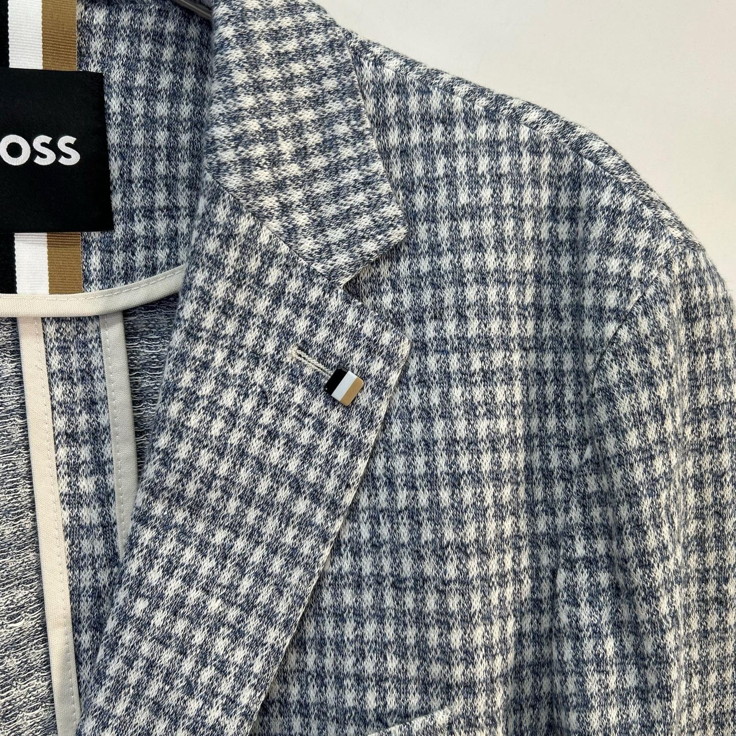 HUGOBOSS Blue Jersey Jacket Size 50