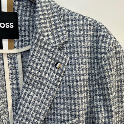 HUGOBOSS Blue Jersey Jacket Size 50