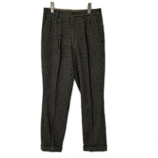 ISSEY MIYAKE MEN 80s Brown Check Wool Pants Size M
