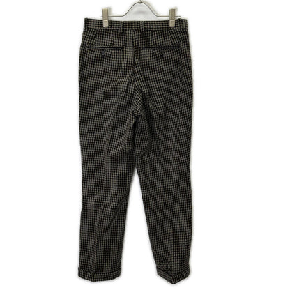 ISSEY MIYAKE MEN 80s Brown Check Wool Pants Size M
