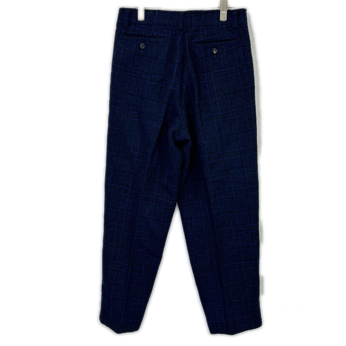 ISSEY MIYAKE MEN 80s Blue Wool Pants Size L