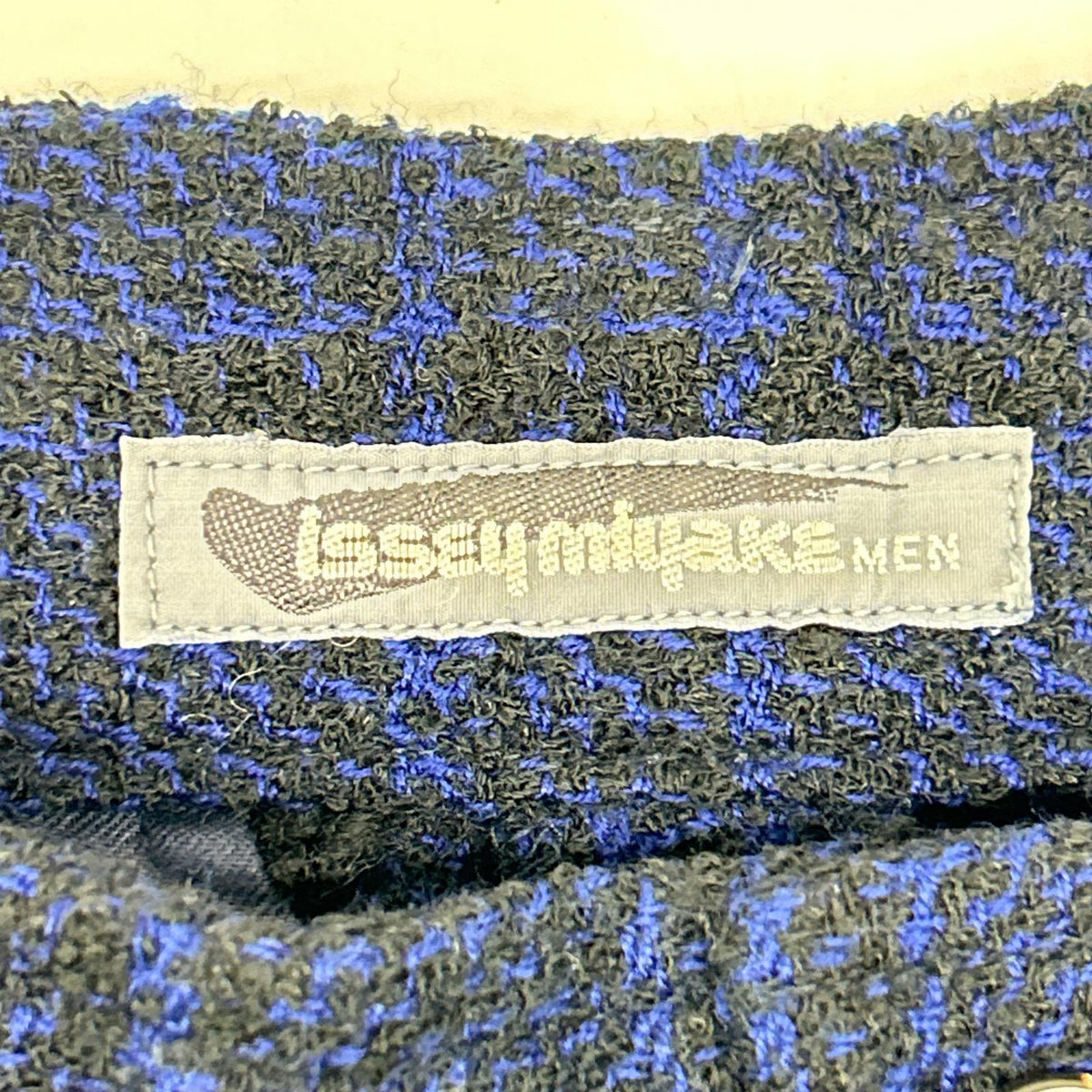 ISSEY MIYAKE MEN 80s Blue Wool Pants Size L