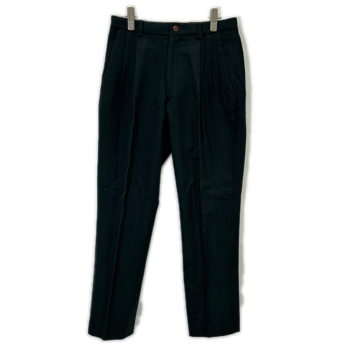 ISSEY MIYAKE MEN 80s Green Wool Pants Size M