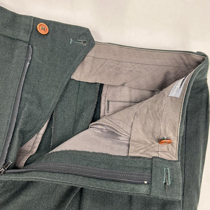 ISSEY MIYAKE MEN 80s Green Wool Pants Size M