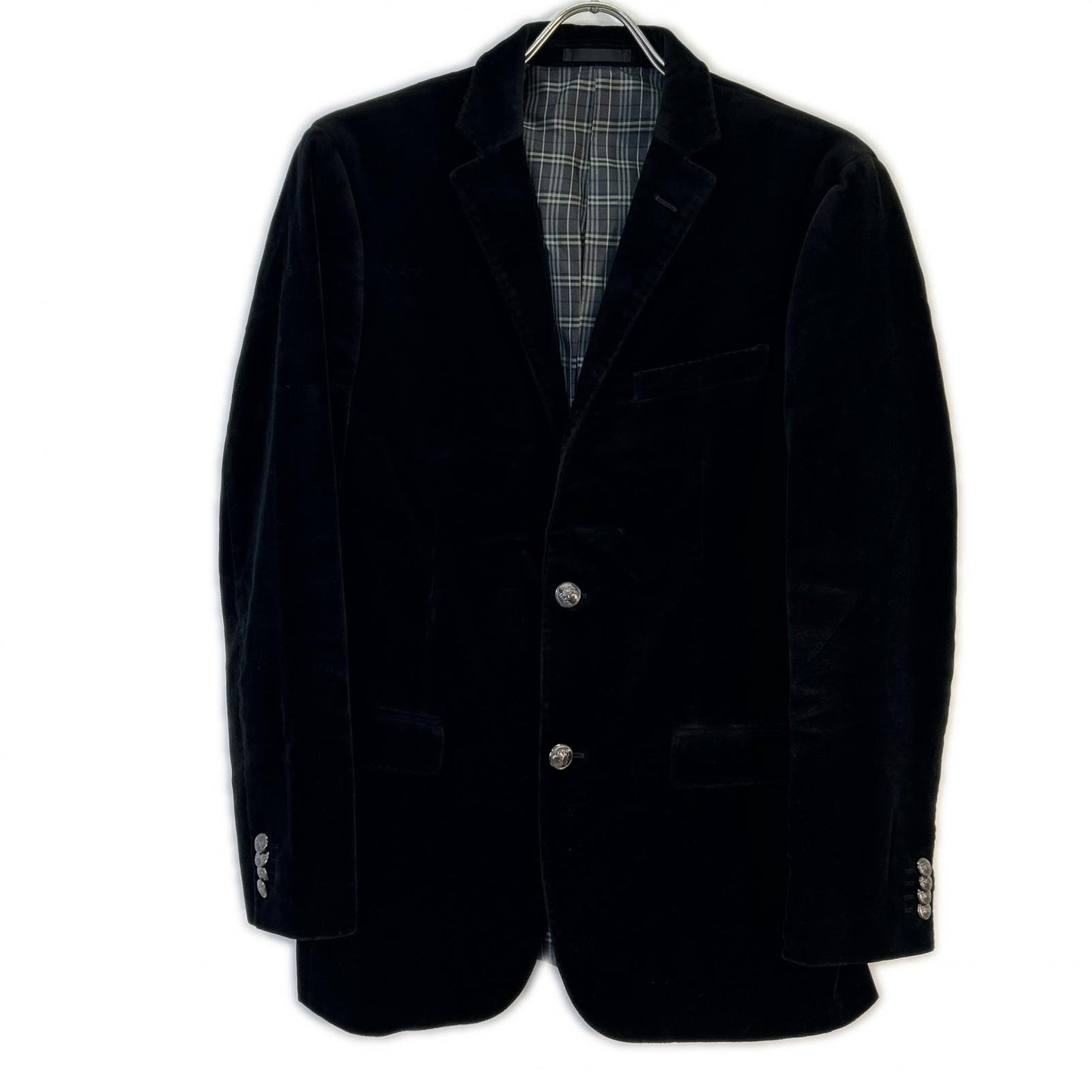 Burberry Black Label '11 Black Velour Jacket Size L