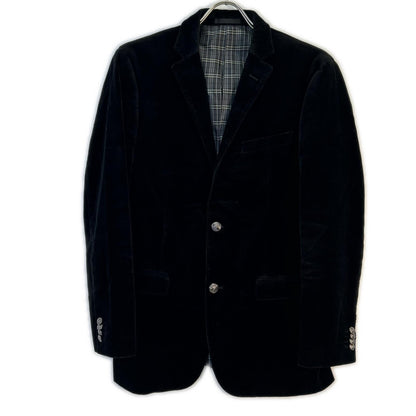 Burberry Black Label '11 Black Velour Jacket Size L