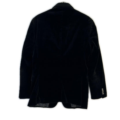 Burberry Black Label '11 Black Velour Jacket Size L