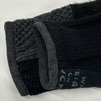 Porter Classic H/W Patchwork Wool Cardigan Black Size 2
