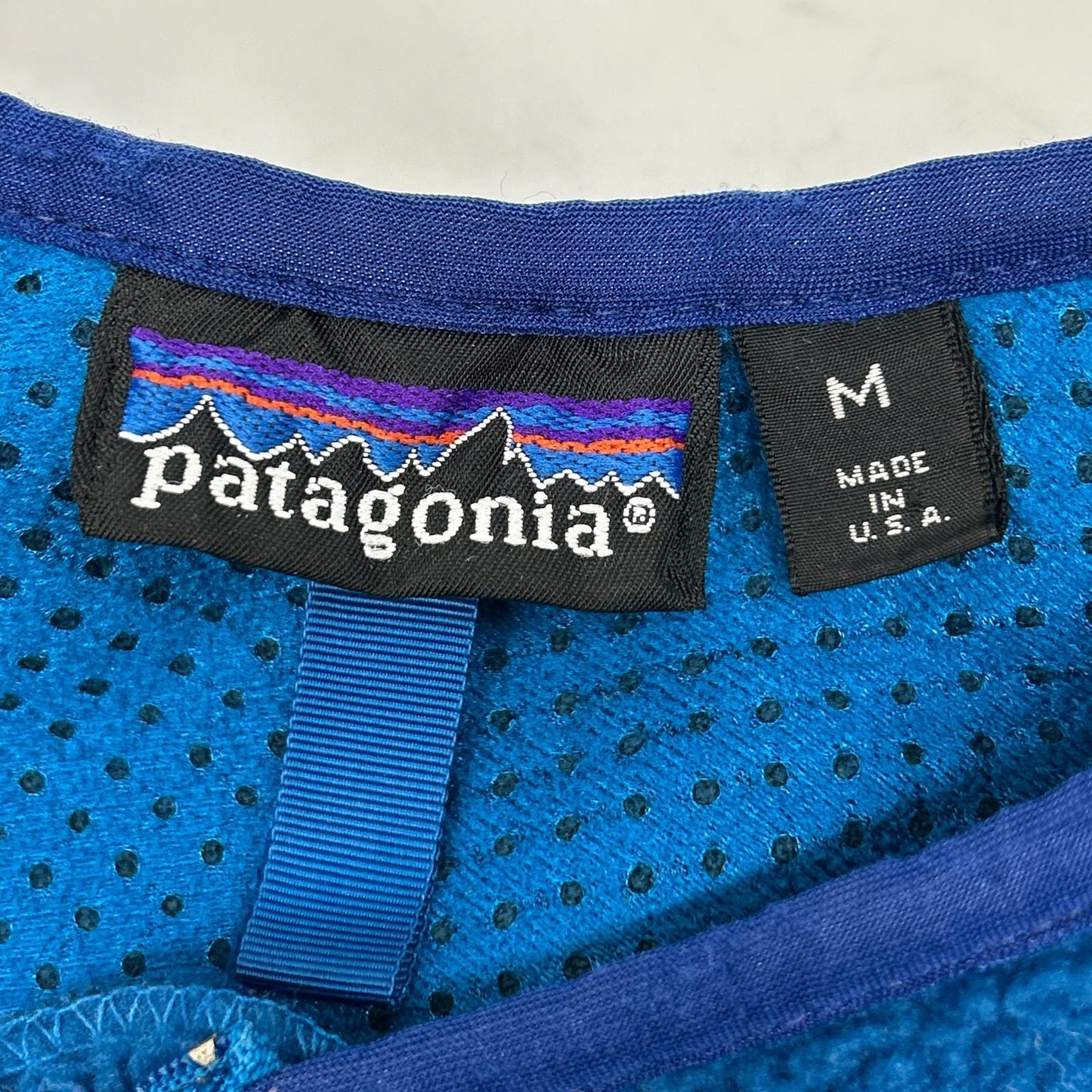 Patagonia 90s Blue Synchilla Kayak Pullover Size M