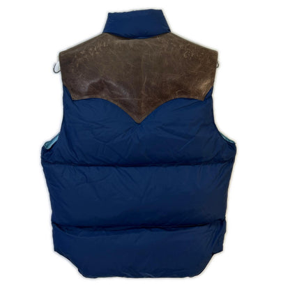 Rocky Mountain Featherbed x Warehouse Blue Down Vest Size 38