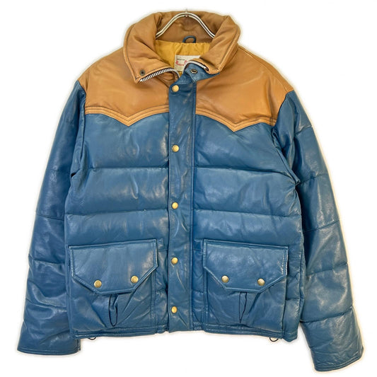 Y'2 LEATHER Riding Master Leather Down Jacket Size 36