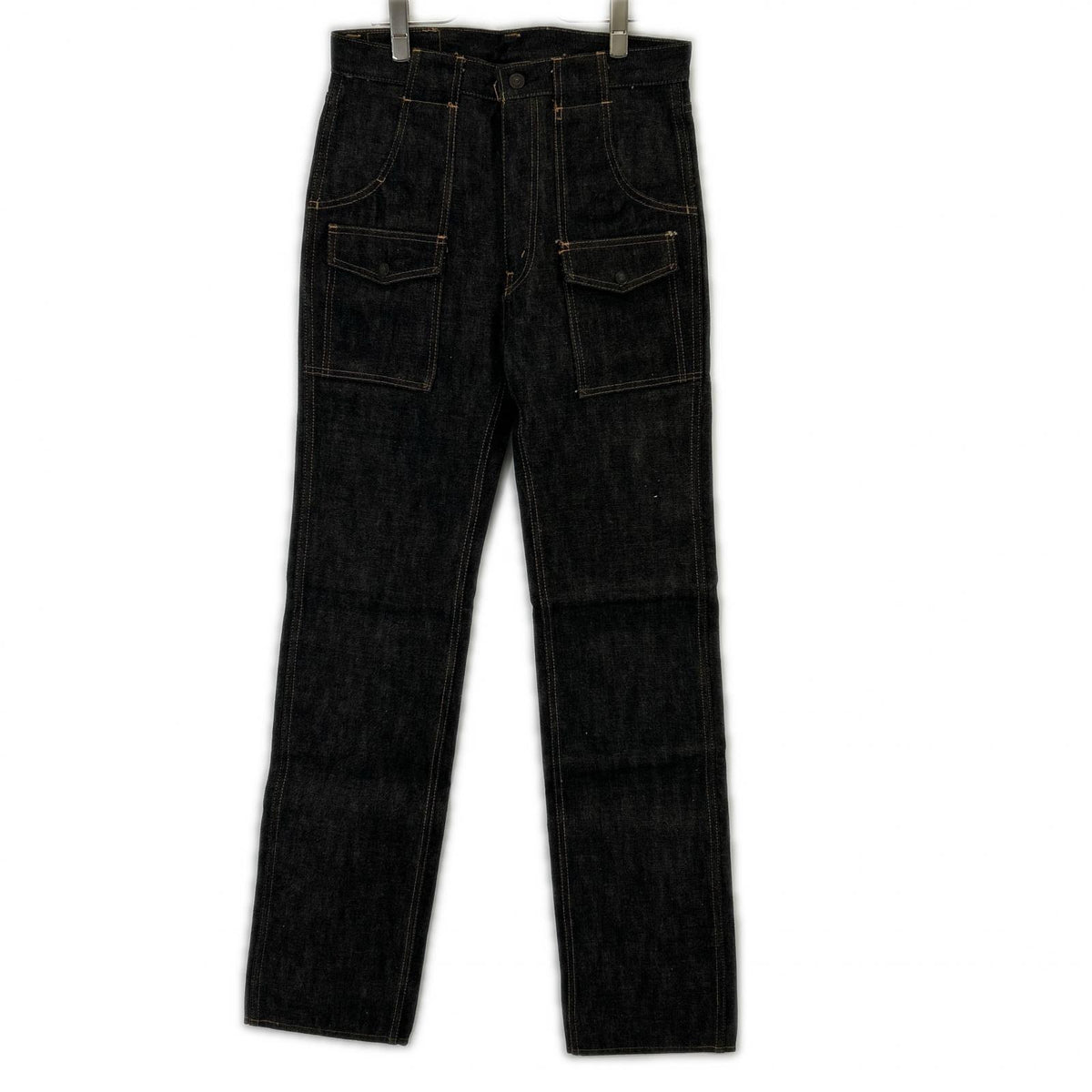 JOE MCCOY 959BK Black Denim Bush Pants Size W30