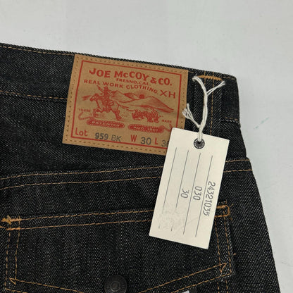JOE MCCOY 959BK Black Denim Bush Pants Size W30