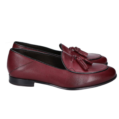 Franco Lione Tassel Leather Loafers Size EU 40