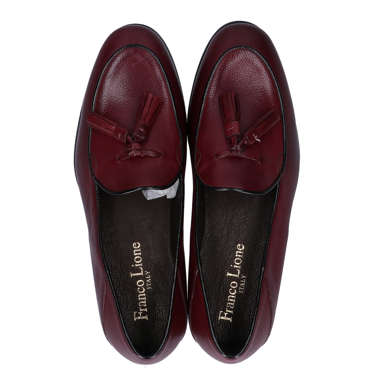 Franco Lione Tassel Leather Loafers Size EU 40