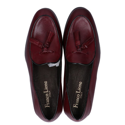 Franco Lione Tassel Leather Loafers Size EU 40