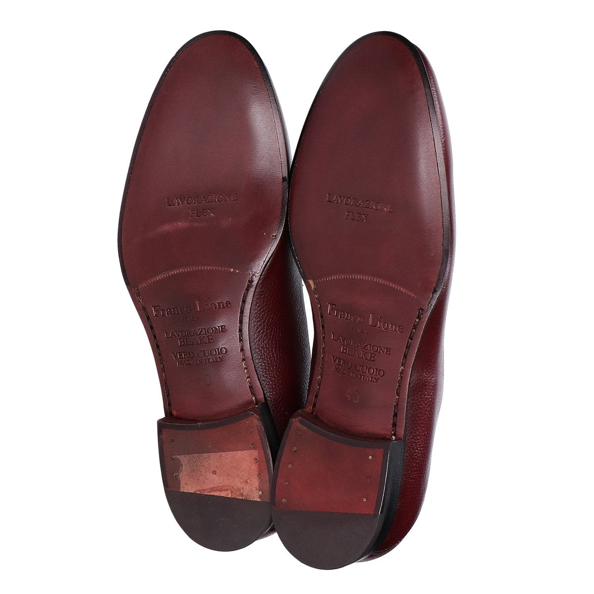 Franco Lione Tassel Leather Loafers Size EU 40
